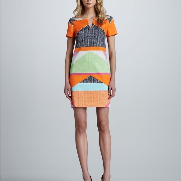 Trina Turk Revolve Lincoln Road Museum Geometric Business Casual Mini Dress 6 - Picture 2 of 14